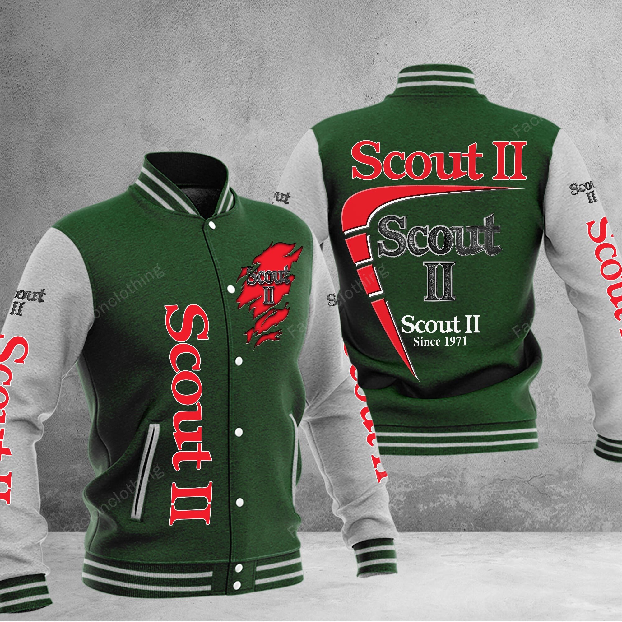 Sportswearmerch 1977 Scout II Car Personalized Baseball Jacket For Fan