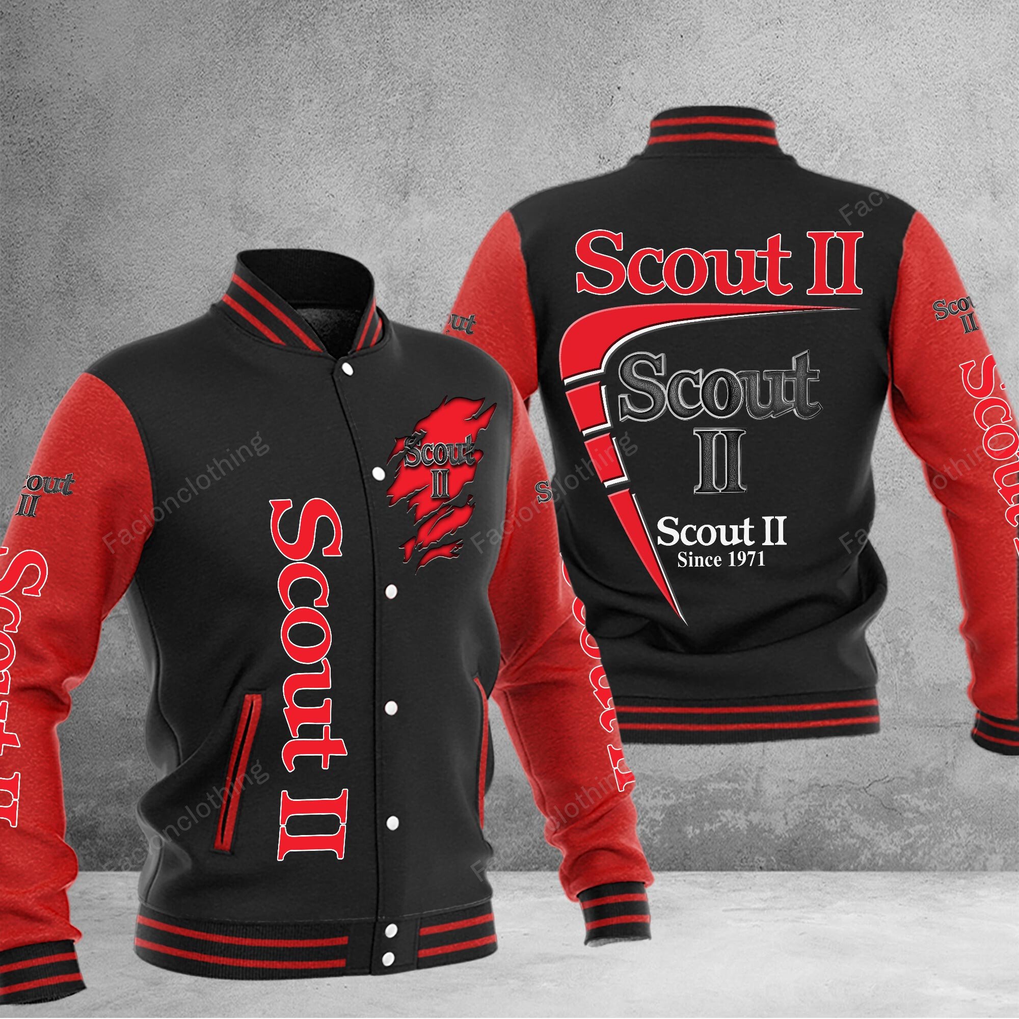 Sportswearmerch 1977 Scout II Car Personalized Baseball Jacket For Fan
