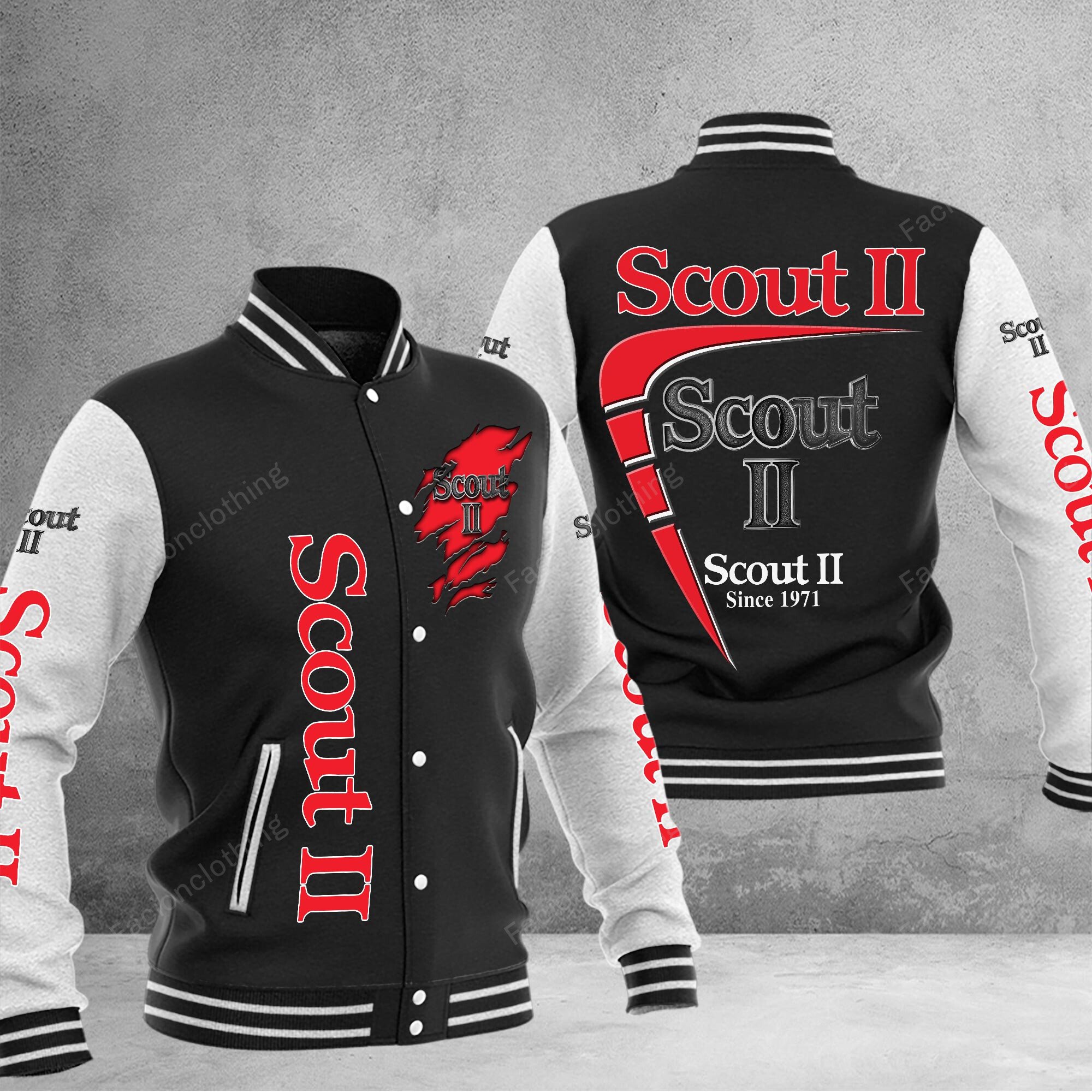 Sportswearmerch 1977 Scout II Car Personalized Baseball Jacket For Fan