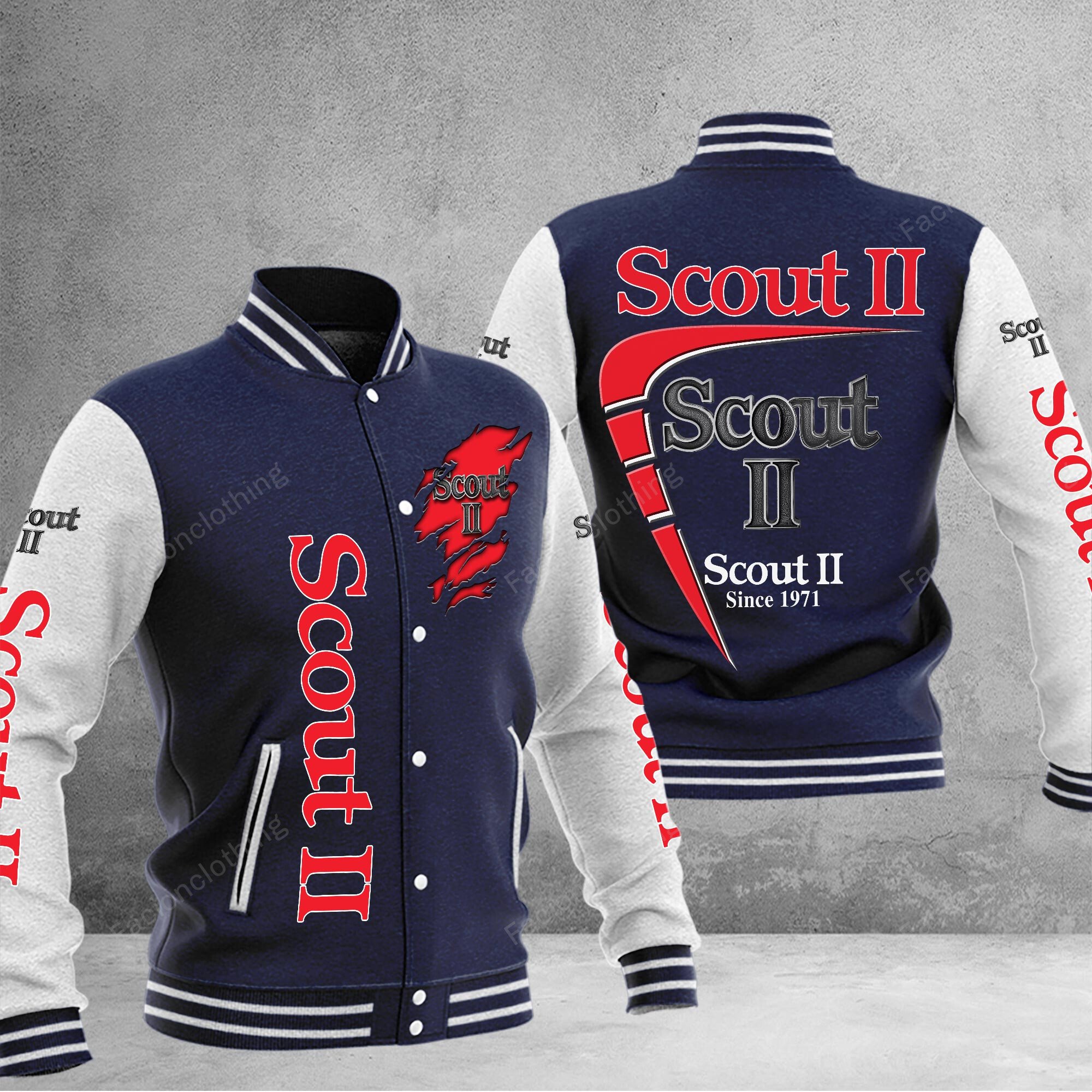 Sportswearmerch 1977 Scout II Car Personalized Baseball Jacket For Fan