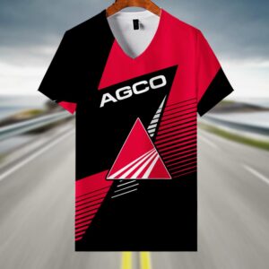 Sportswearmerch AGCO Allis Tractor V-neck Women T-shirt For Fan