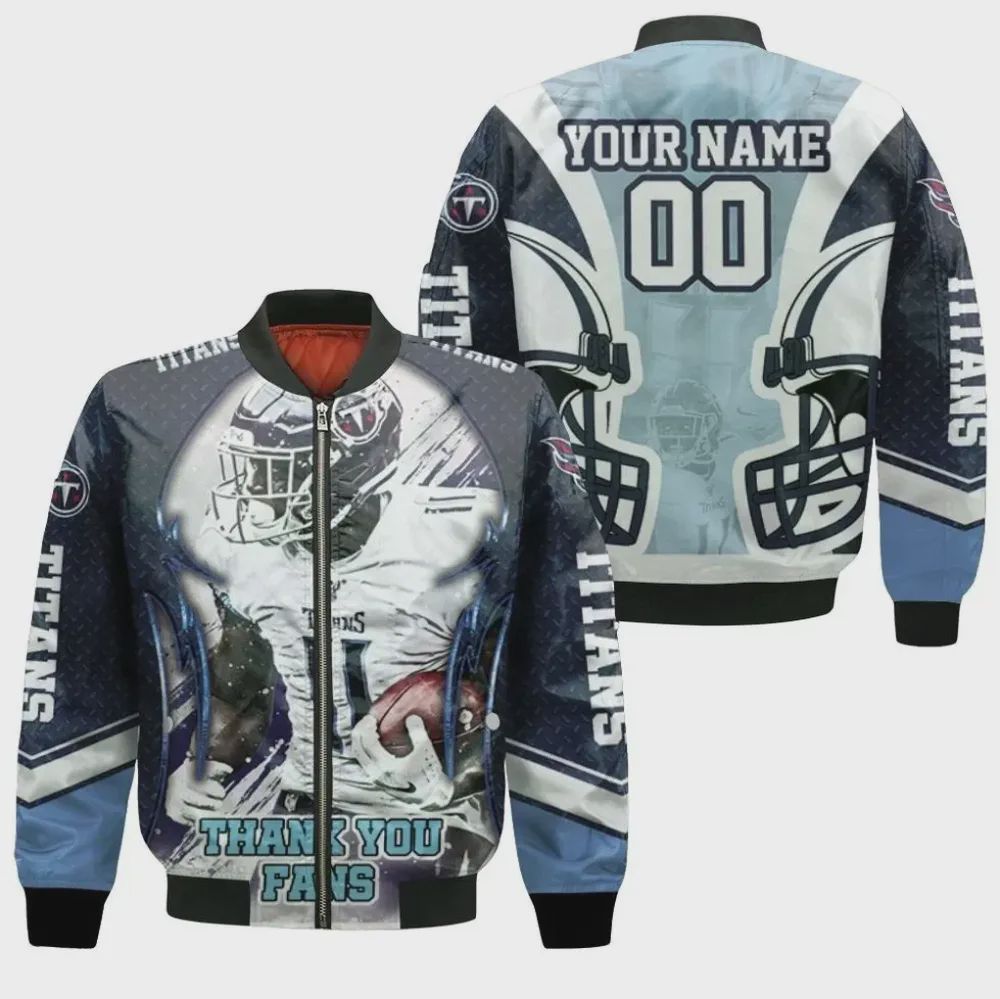 Sportswearmerch A.J.Brown Tennessee Titans NFL Bomber Jacket For Fan