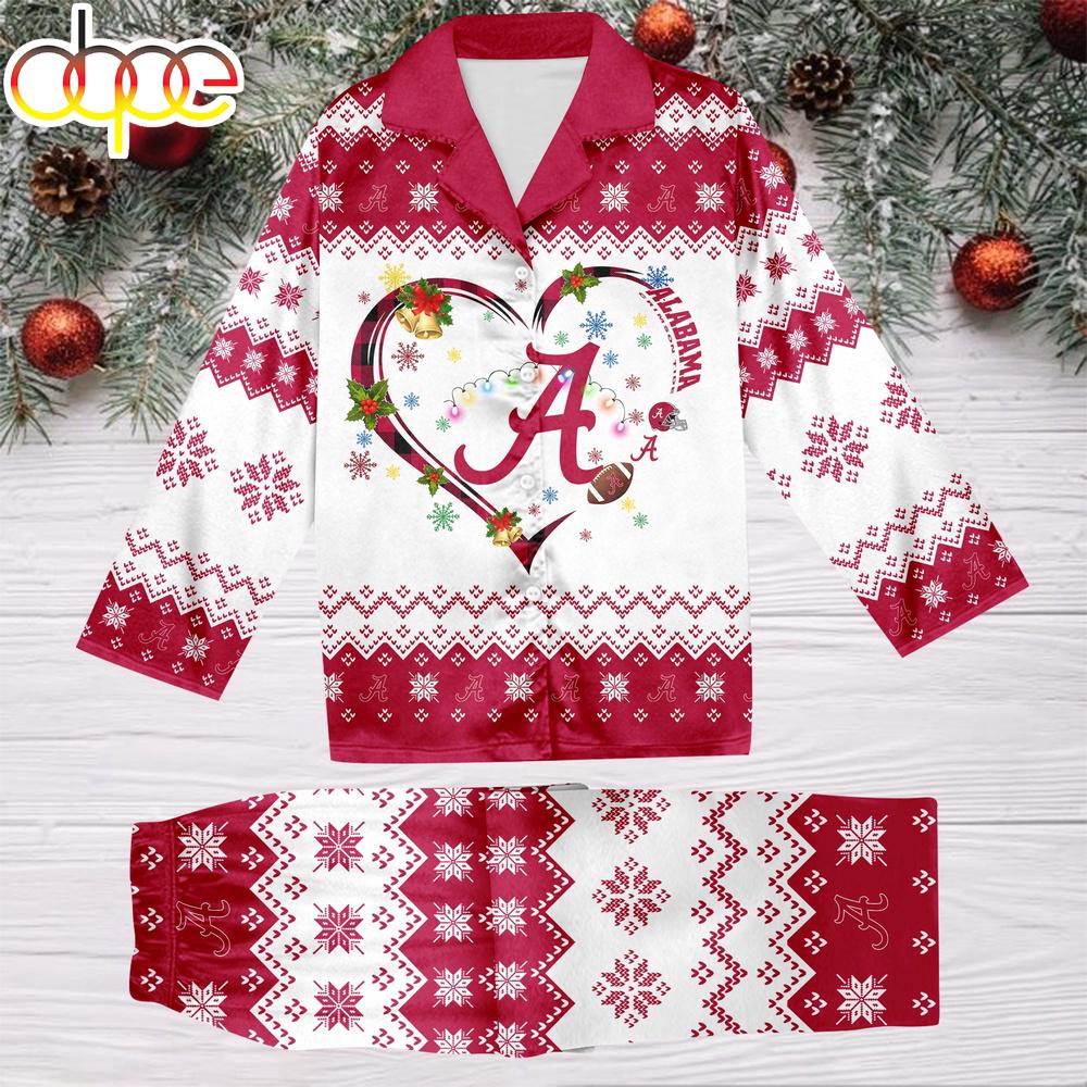 Sportswearmerch Alabama Crimson Tide NCAA Christmas Personalized Pajamas For Fan