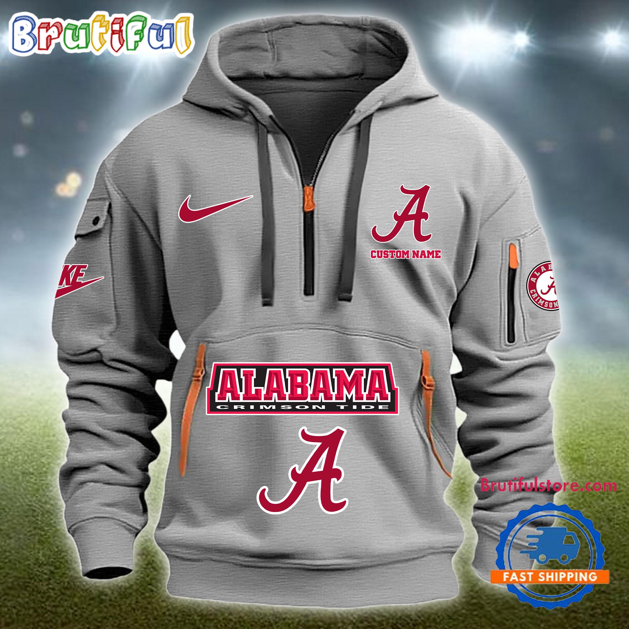 Sportswearmerch Alabama Crimson Tide NCAA Half Zip Hoodie For Fan
