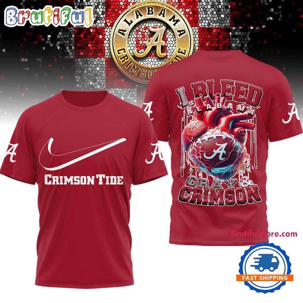 Sportswearmerch Alabama Crimson Tide NCAA I Bleed T-shirt For Fan