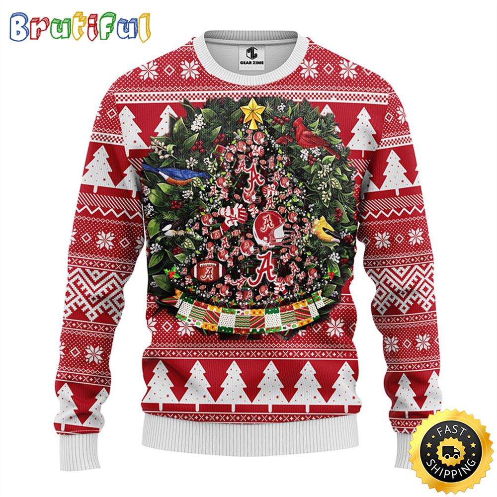 Sportswearmerch Alabama Crimson Tide NCAA Personalized Christmas Sweater For Fan