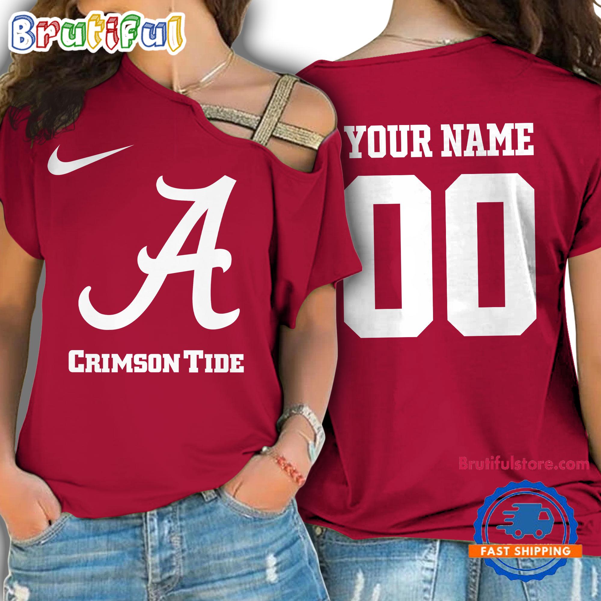 Sportswearmerch Alabama Crimson Tide NCAA Strapless Sleeve Short For Fan