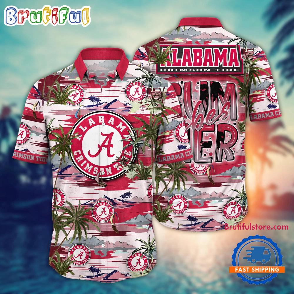 Sportswearmerch Alabama Crimson Tide NCAA Summer Beach Personalized Hawaiian Shirt For Fan