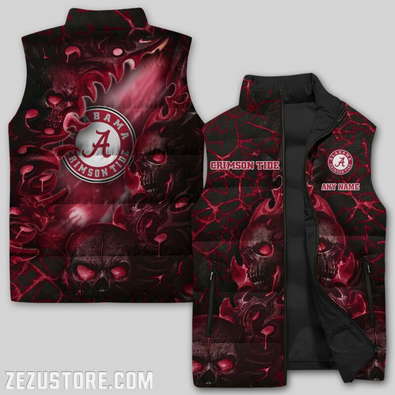 Sportswearmerch Alabama Crimson Tide NFL Sleeveless Puffer Jacket For Fans