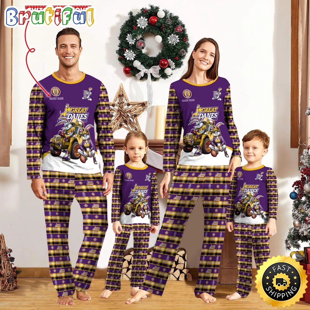 Sportswearmerch Albany Great Danes NCAA Personalized Pajamas Family For Fan