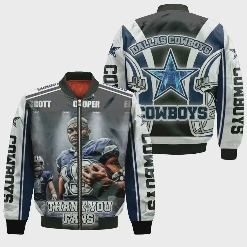 Sportswearmerch Amari Cooper Dallas Cowboy NFL East Division Pattern Bomber Jacket For Fan