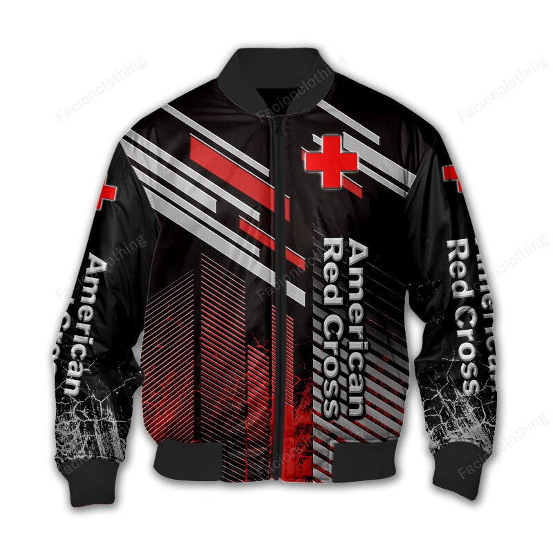 Sportswearmerch American Red Cross Personalized Bomber Jacket For Fan