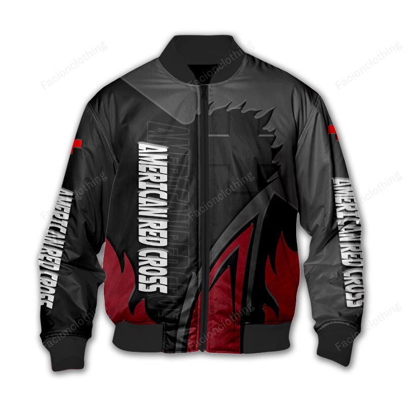 Sportswearmerch American Red Cross Personalized Bomber Jacket For Fan