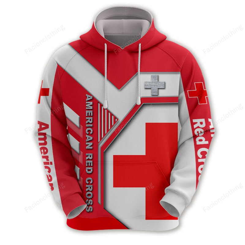 Sportswearmerch American Red Cross Personalized Fashion Hoodie For Fan