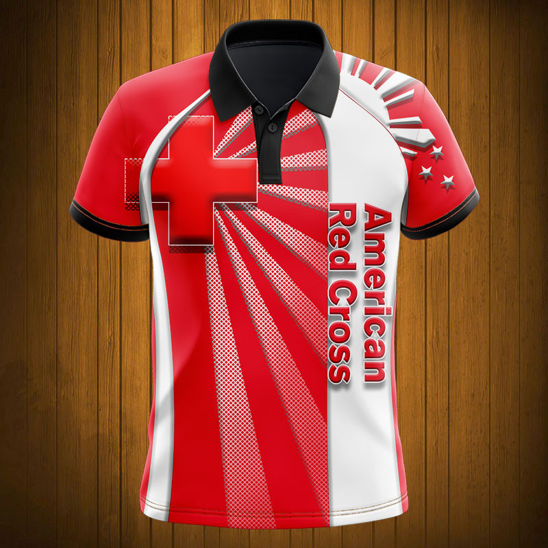 Sportswearmerch American Red Cross Personalized Fashion Polo Shirt For Fan