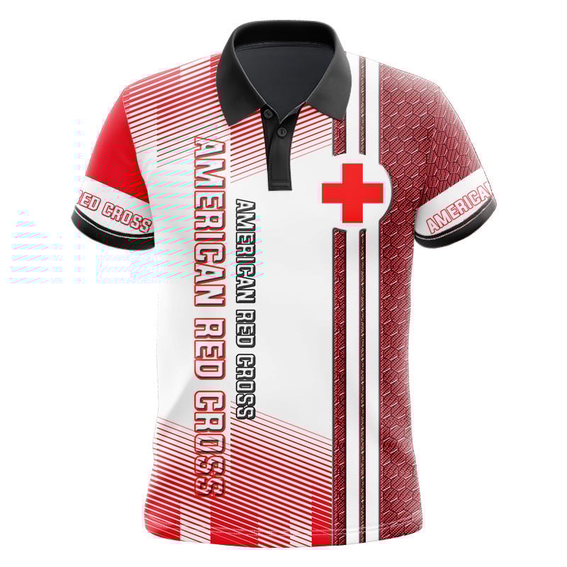 Sportswearmerch American Red Cross Personalized Fashion Polo Shirt For Fan