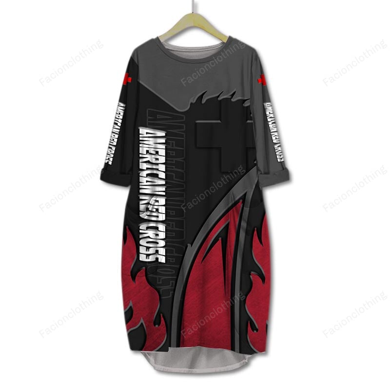 Sportswearmerch American Red Cross Personalized Pocket Dress For Fan