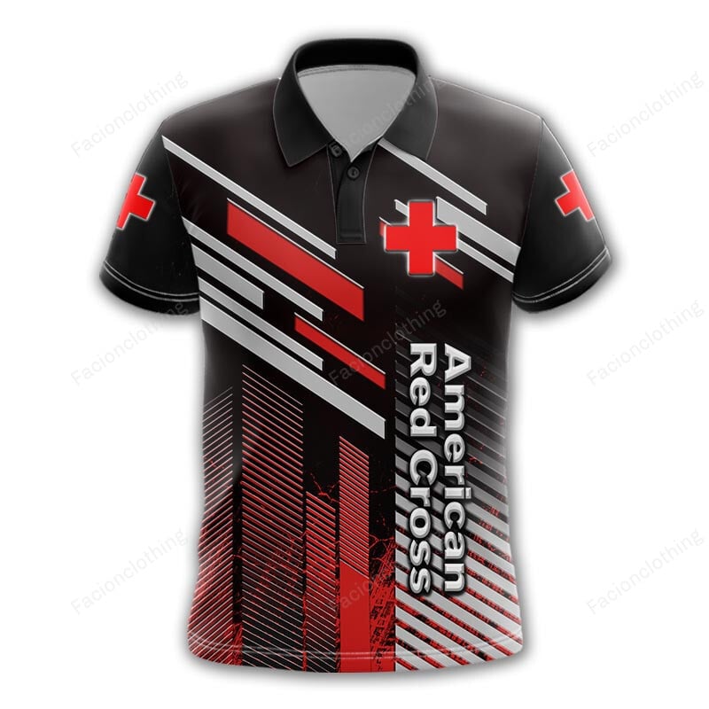 Sportswearmerch American Red Cross Personalized Polo For Fan