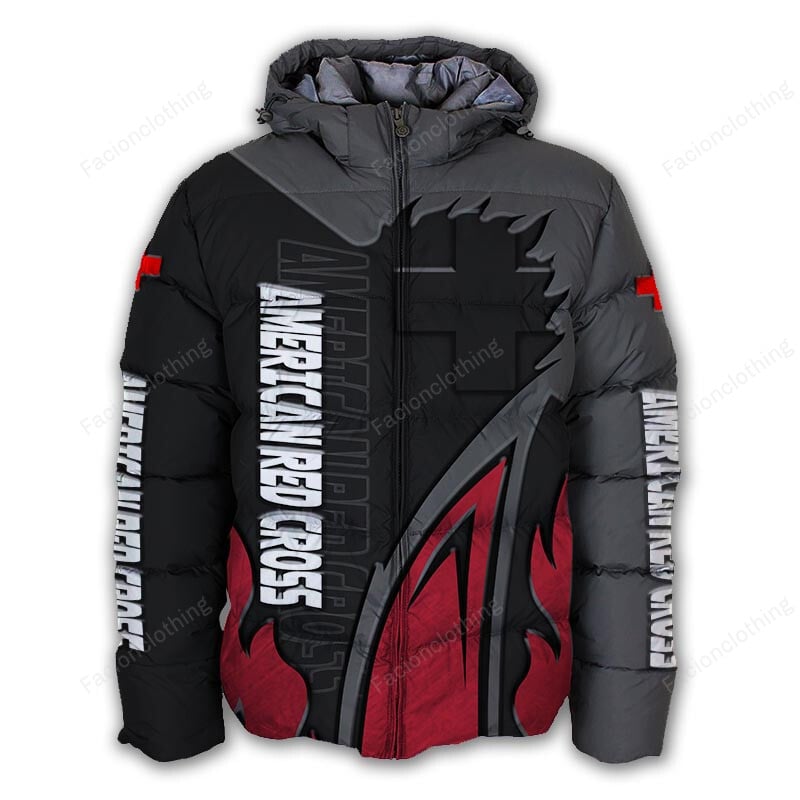 Sportswearmerch American Red Cross Personalized Puffer Jacket For Fan