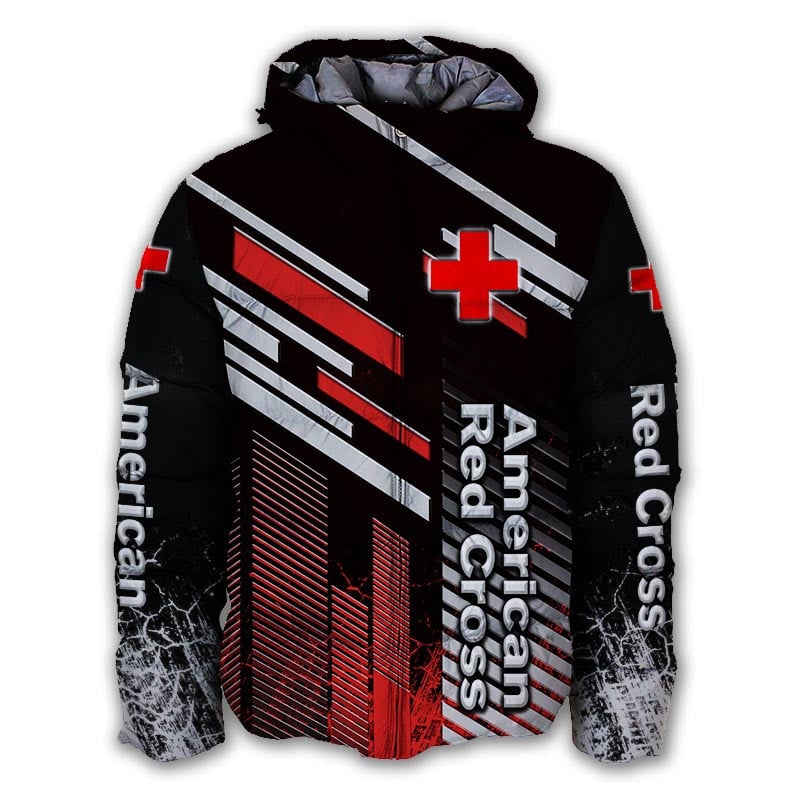 Sportswearmerch American Red Cross Personalized Puffer Jacket For Fan
