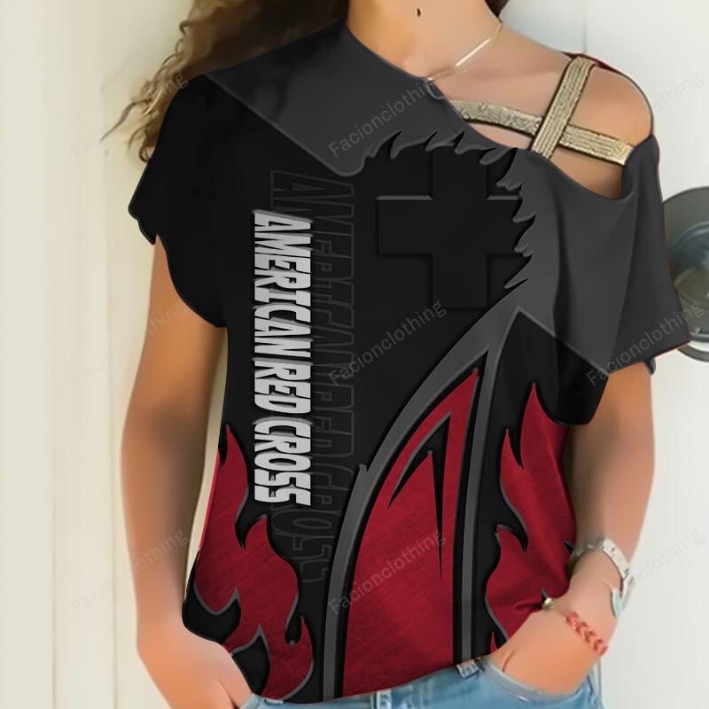 Sportswearmerch American Red Cross Personalized Women Shirt For Fan