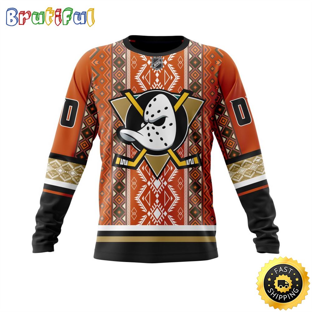 Sportswearmerch Anaheim Ducks NHL Native Concepts Personalized Sweater For Fan
