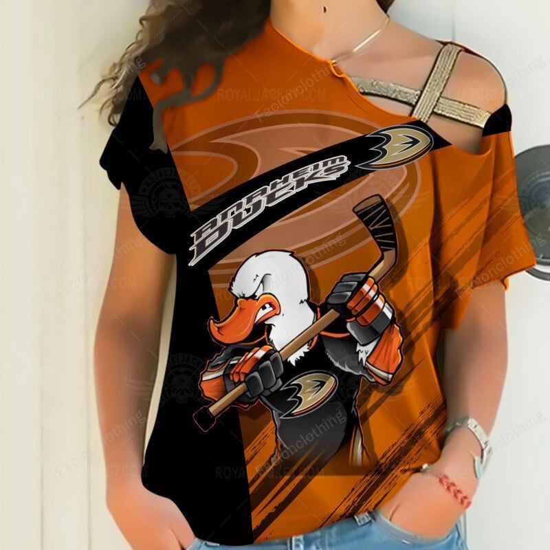 Sportswearmerch Anaheim Ducks NHL Personalized Strapless Short Sleeve For Fan