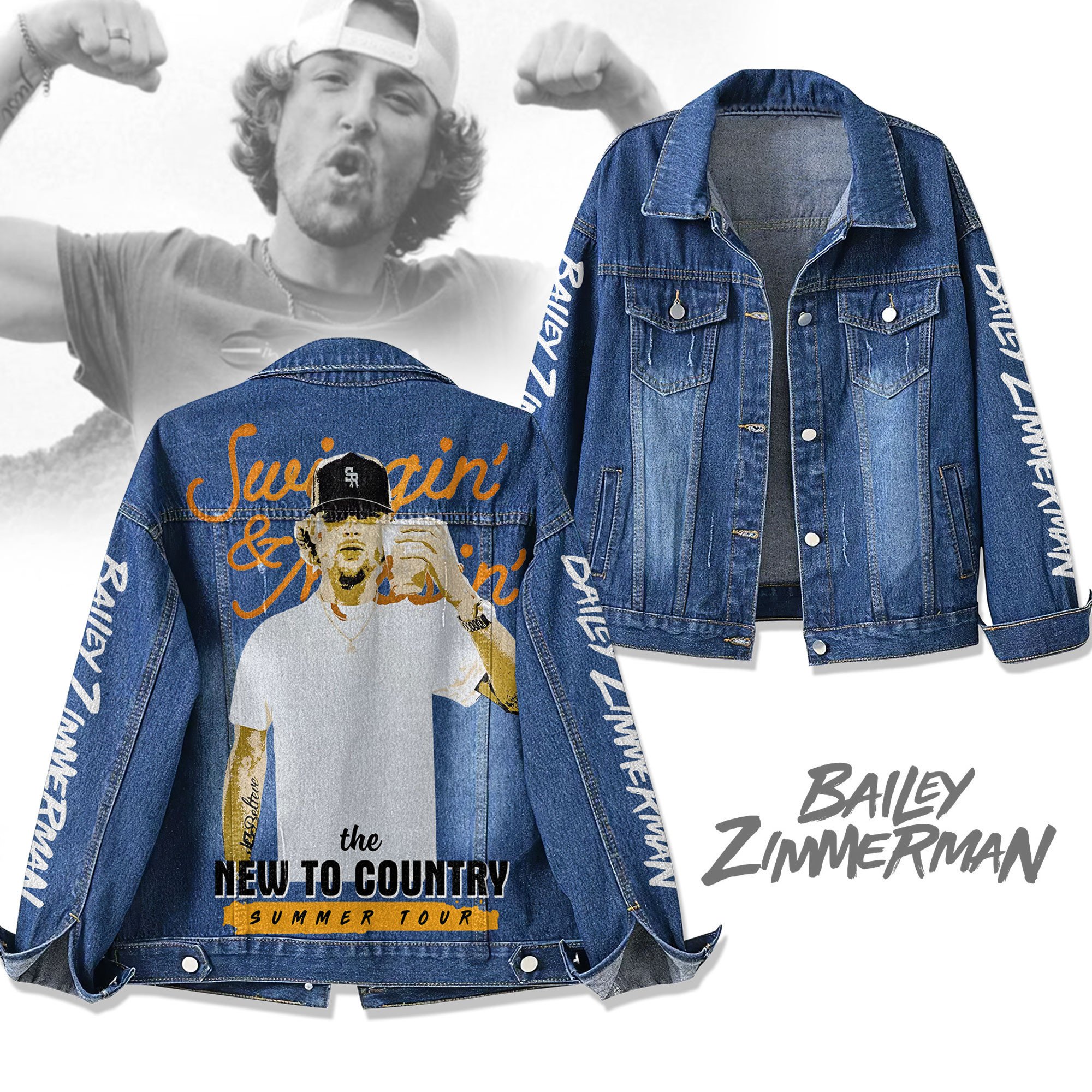 Sportswearmerch Andrew Bailey Denim Jacket Gift For Fans