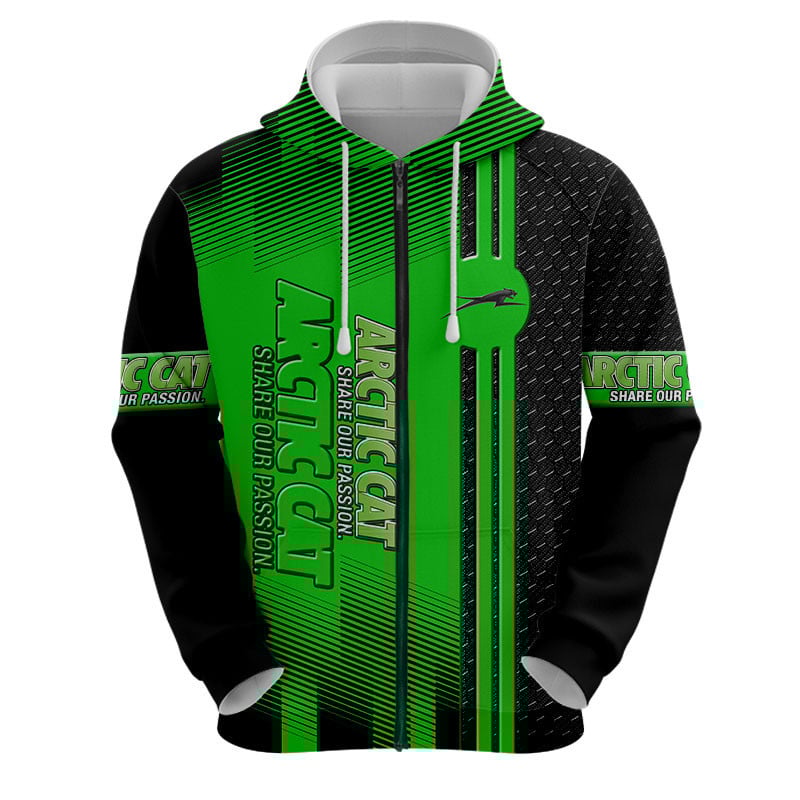 Sportswearmerch Arctic Cat Sport Personalized Fashion Zip Hoodie For Fan
