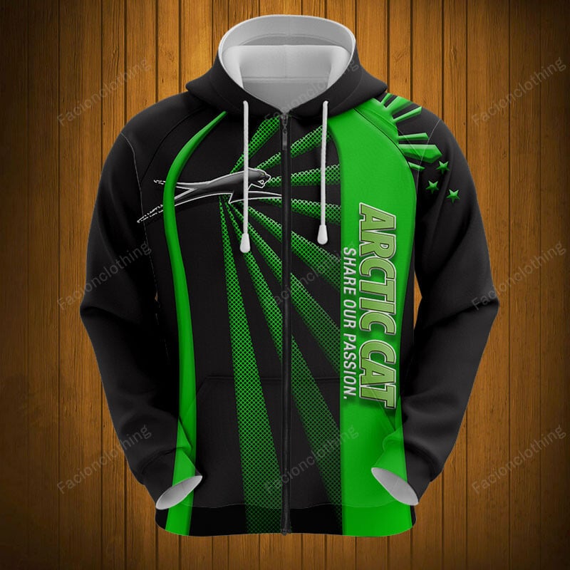 Sportswearmerch Arctic Cat Sport Personalized Fashion Zip Hoodie For Fan