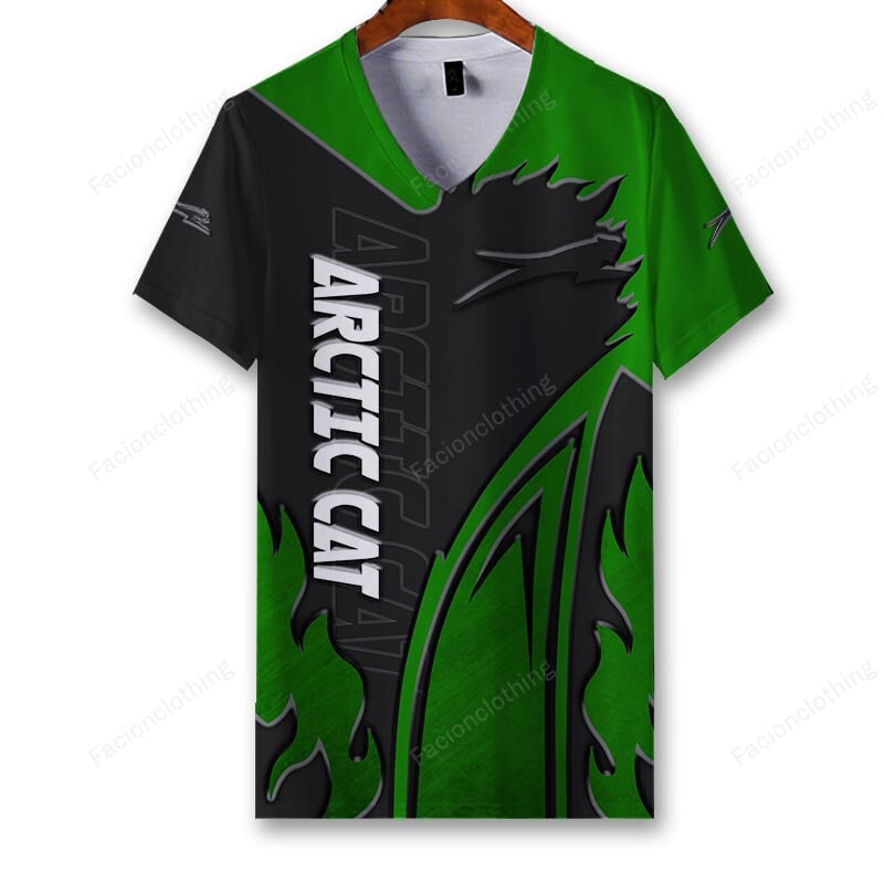 Sportswearmerch Arctic Cat Sport Personalized V-neck Women T-shirt For Fan