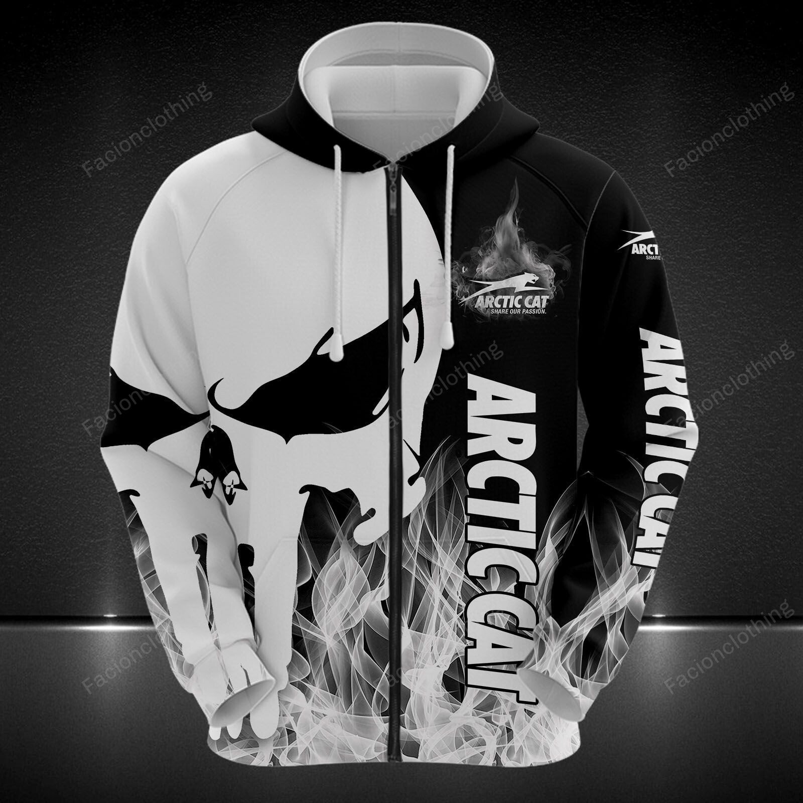 Sportswearmerch Arctic Cat Sport Personalized Zip Hoodie For Fan