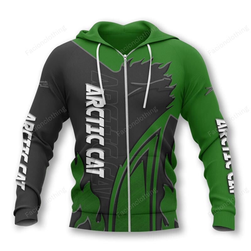 Sportswearmerch Arctic Cat Sport Personalized Zip Hoodie For Fan