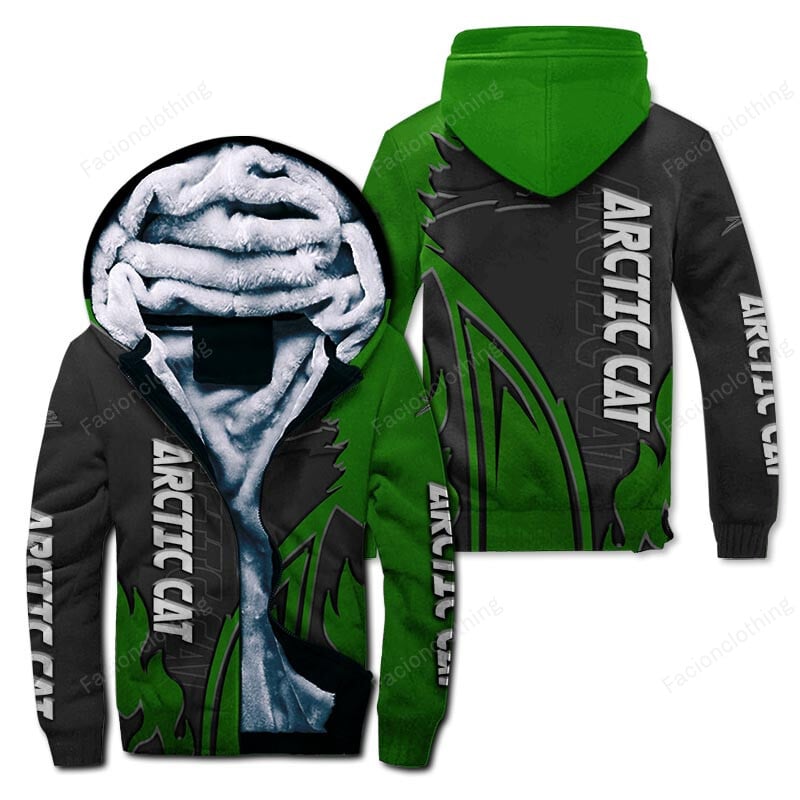 Sportswearmerch Arctic Cat Sport Personalized Zip Hoodie Velvet Hoodie For Fan