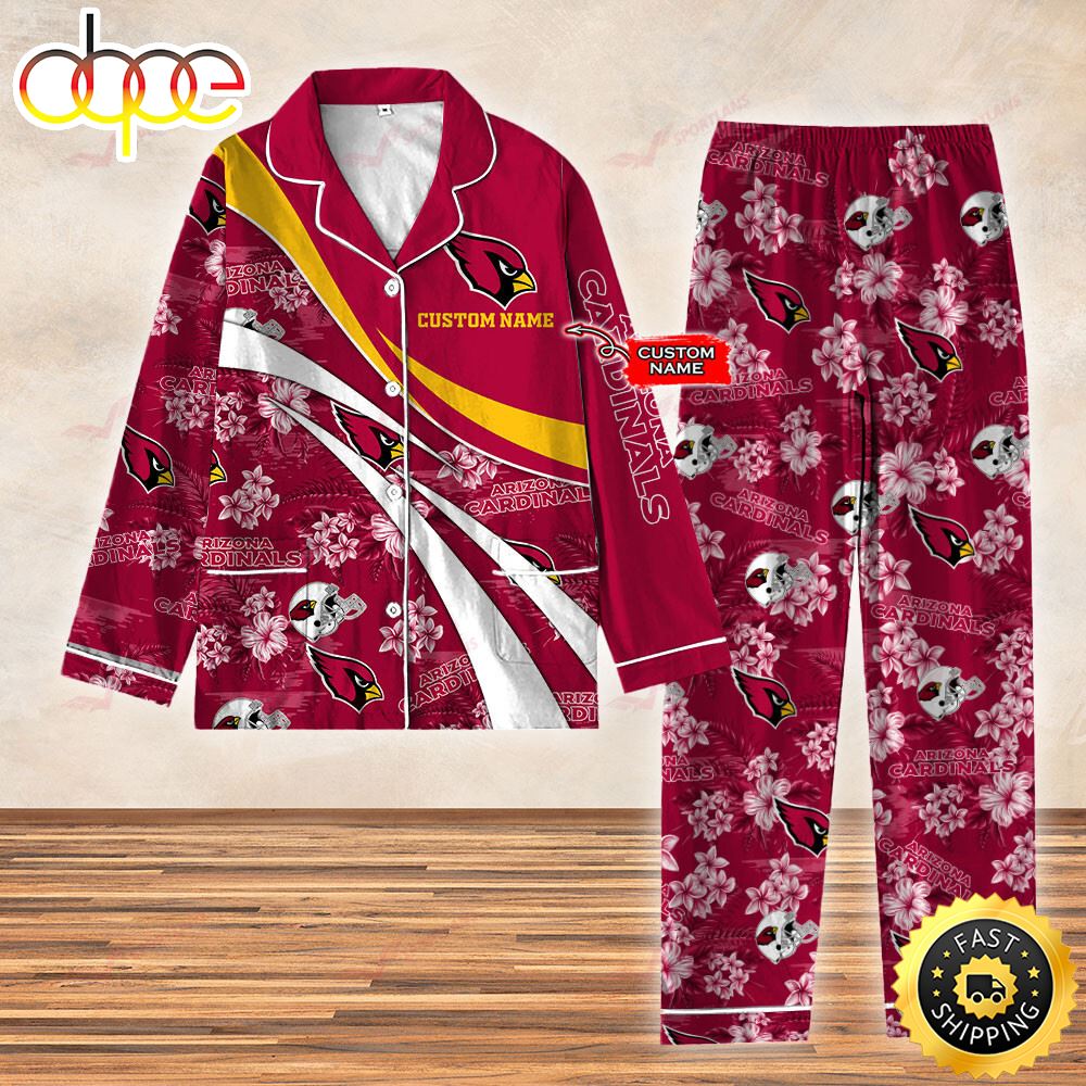 Sportswearmerch Arizona Cardinals NFL 3D Personalized Christmas Personalized Pajamas For Fan