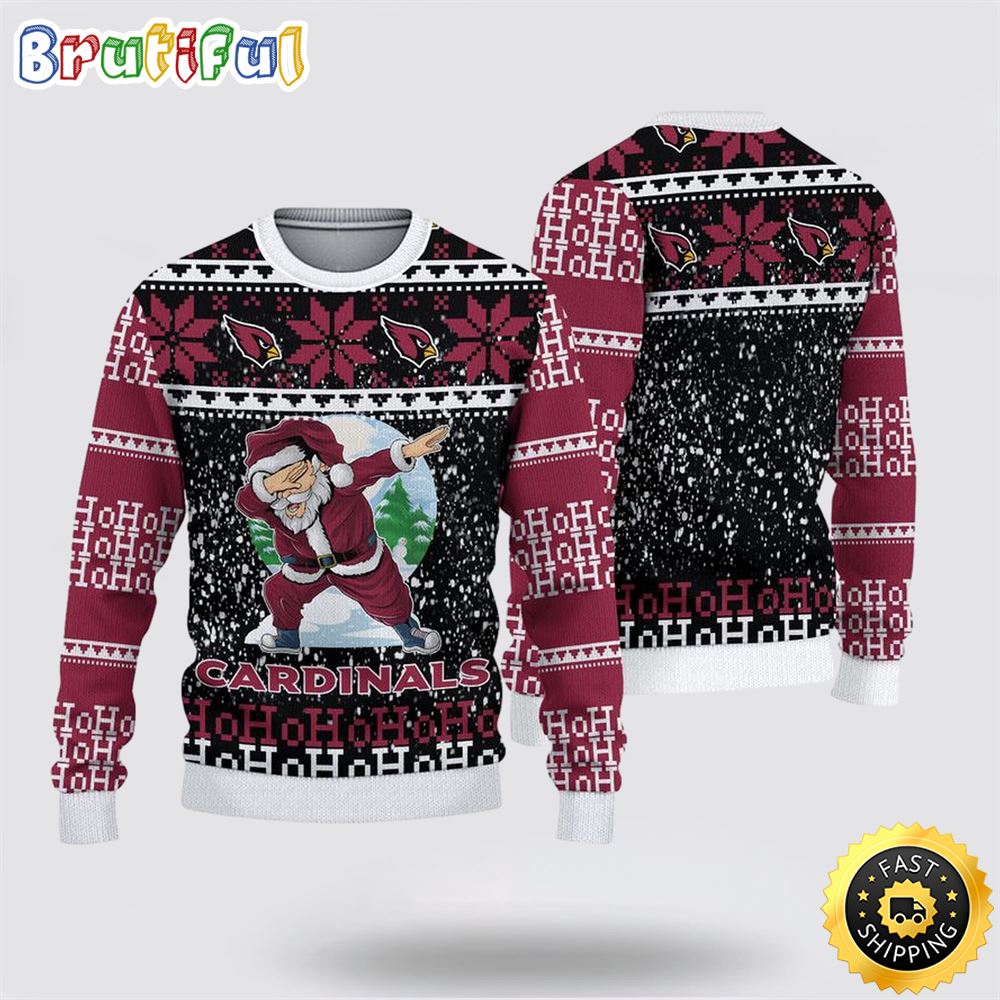 Sportswearmerch Arizona Cardinals NFL And Santa Claus Christmas Sweater For Fan