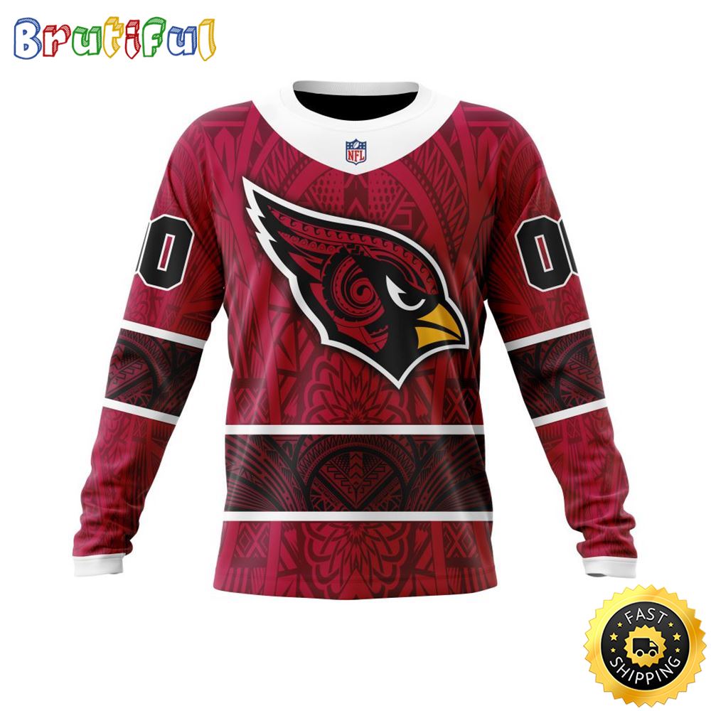 Sportswearmerch Arizona Cardinals NFL Crewneck Native With Samoa Culture Personalized Sweater For Fan