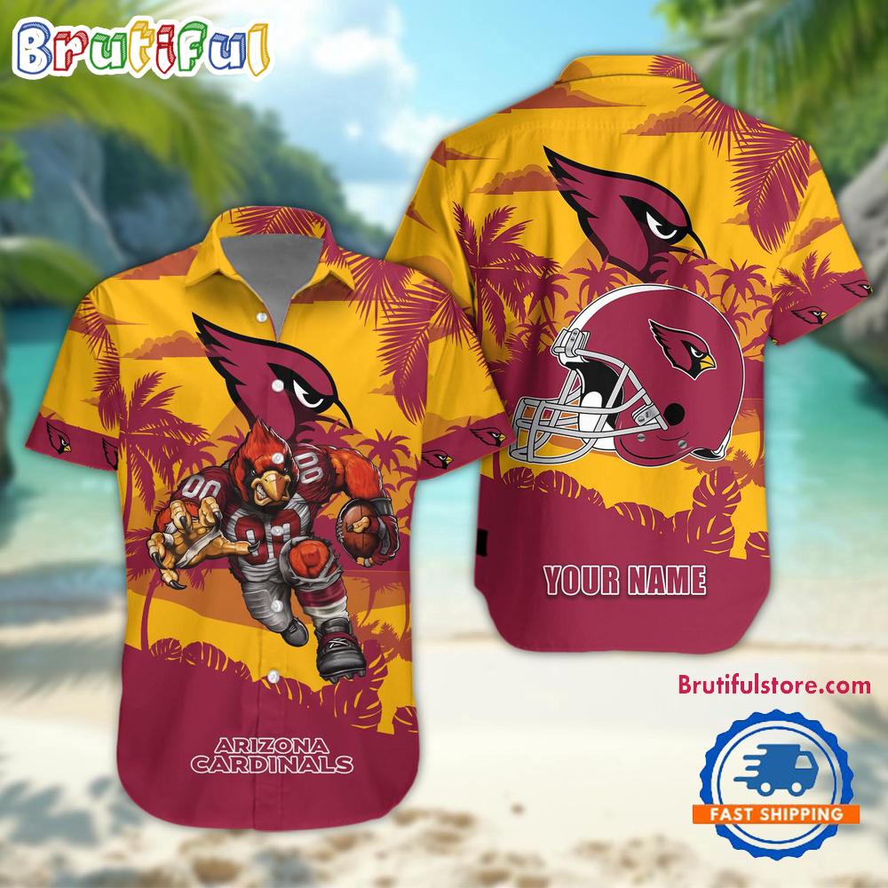 Sportswearmerch Arizona Cardinals NFL Football Mascot Summer Personalized Hawaiian Shirt For Fan