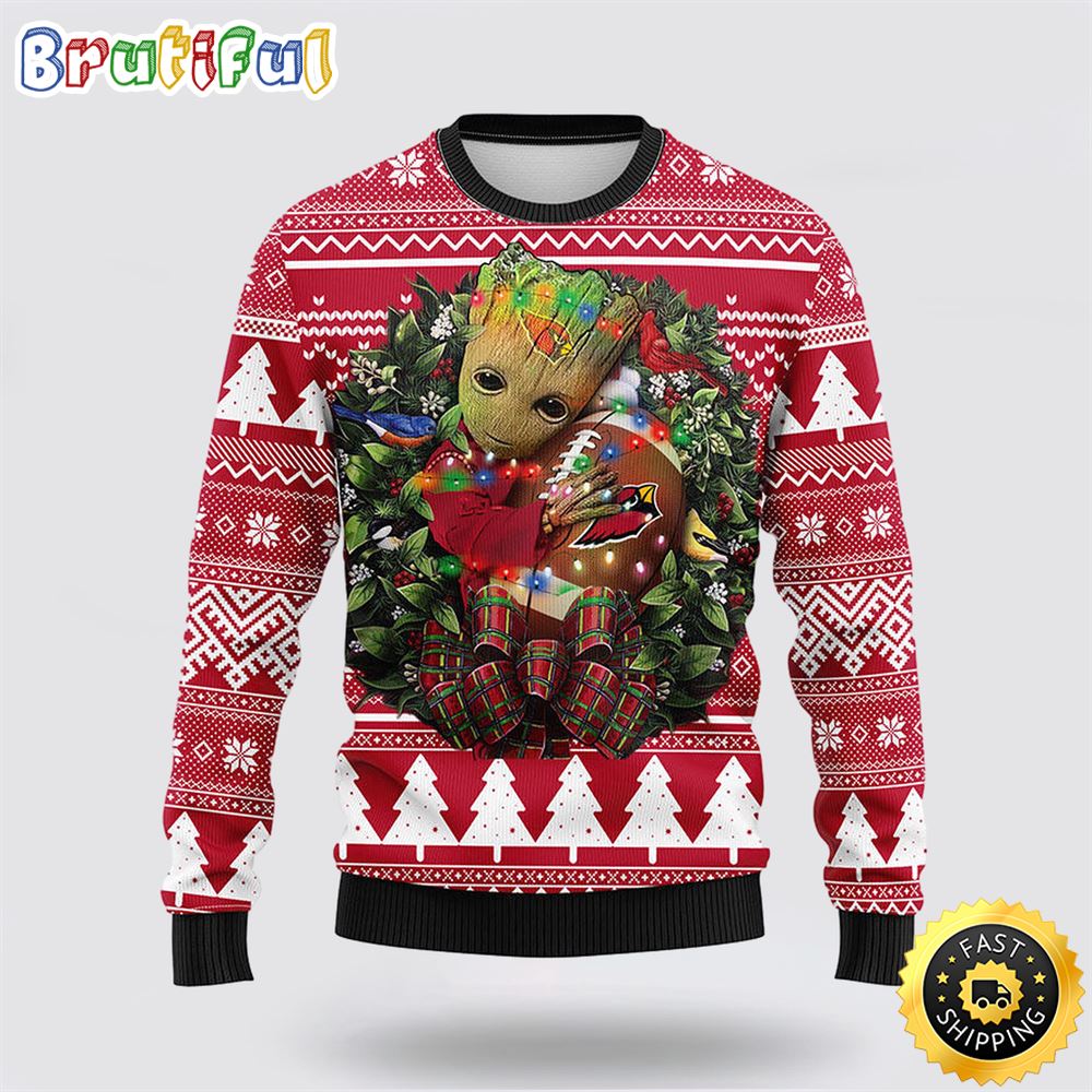 Sportswearmerch Arizona Cardinals NFL Groot Christmas Sweater For Fan