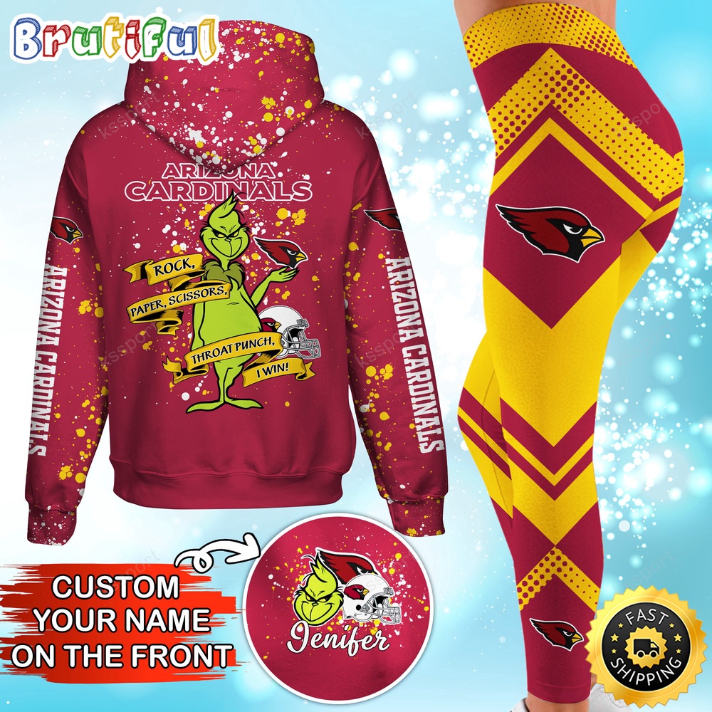 Sportswearmerch Arizona Cardinals NFL Hoodie Leggings The Grinch For Fan