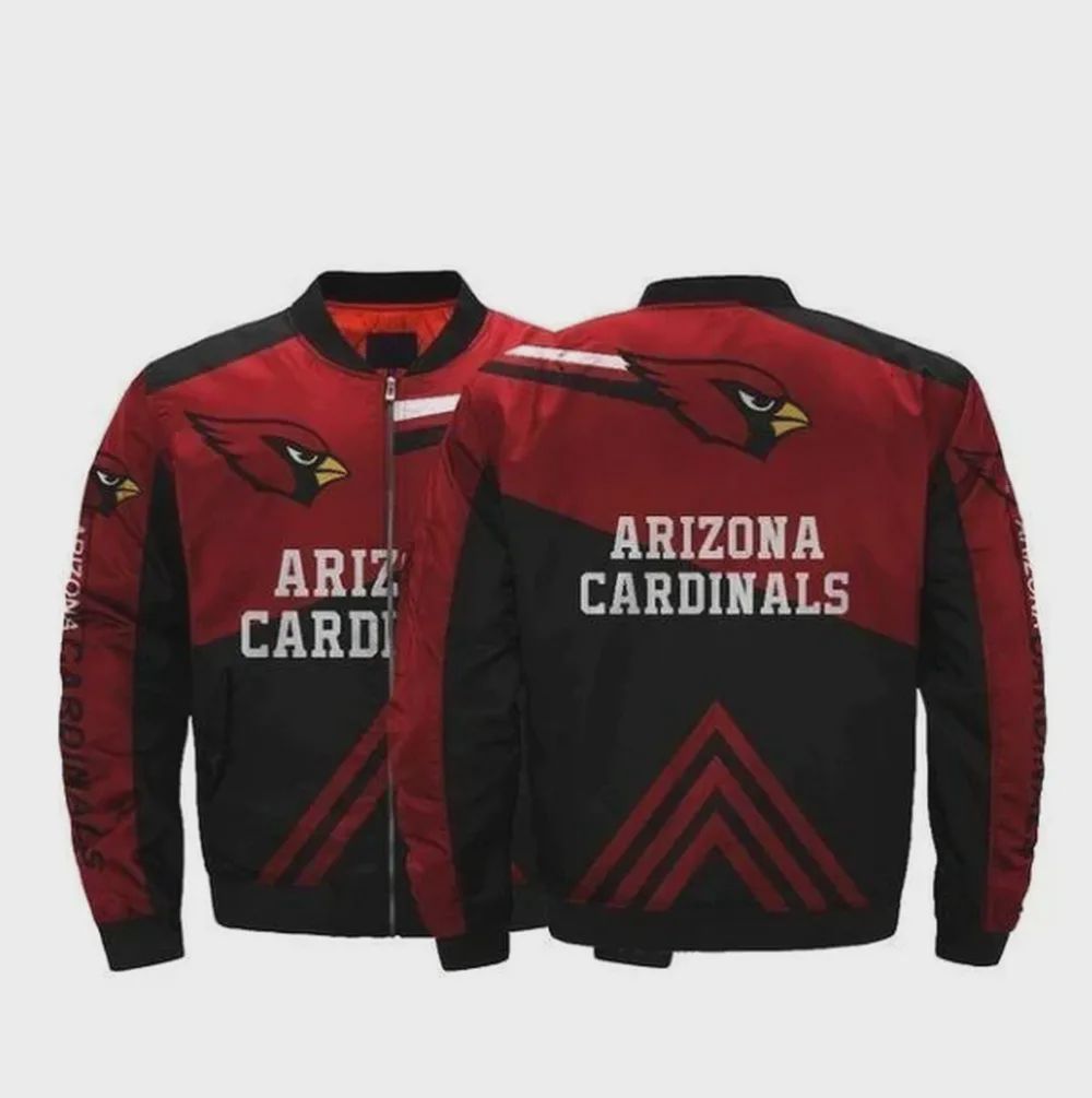 Sportswearmerch Arizona Cardinals NFL Pattern Bomber Jacket For Fan