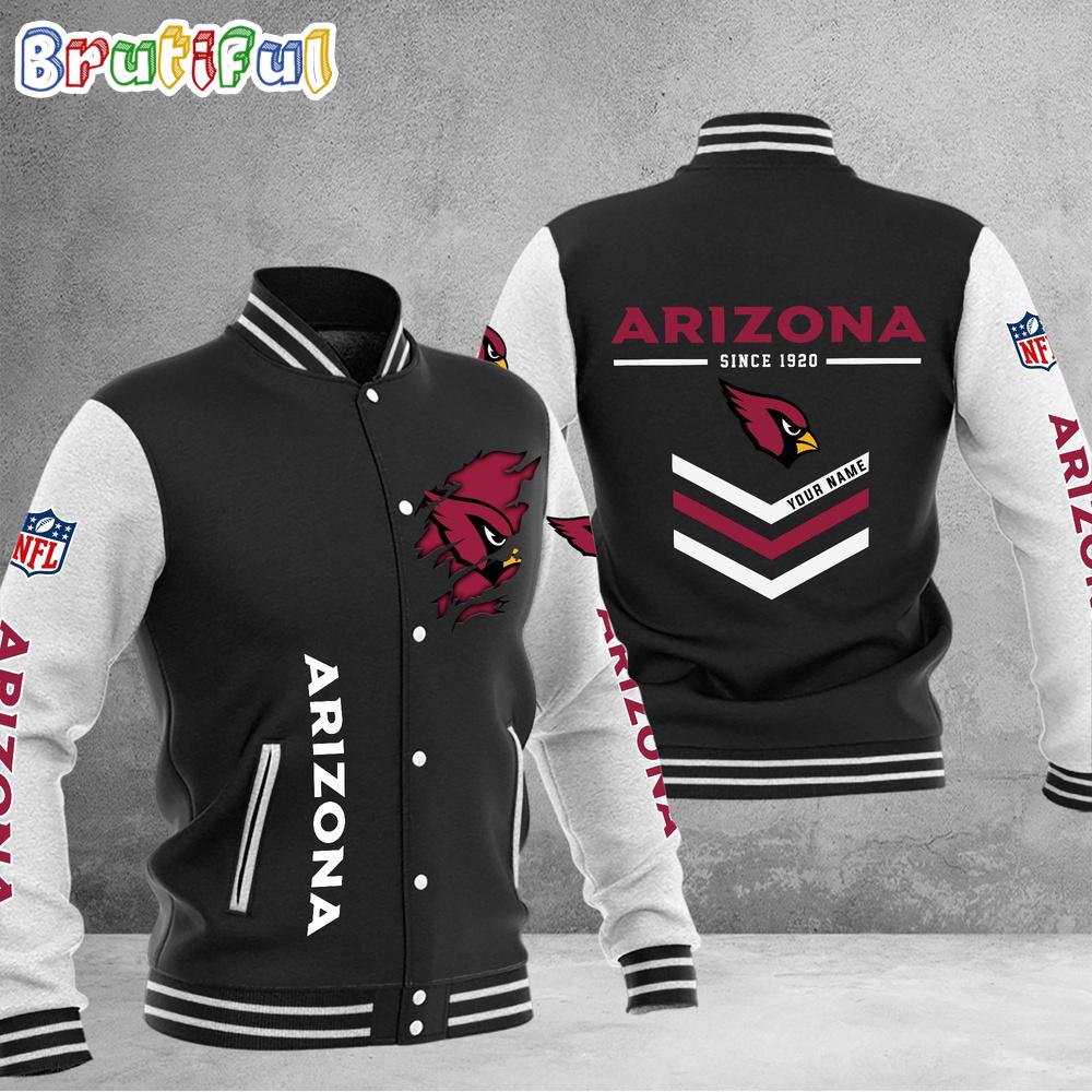 Sportswearmerch Arizona Cardinals NFL Personalized Baseball Jacket For Fan