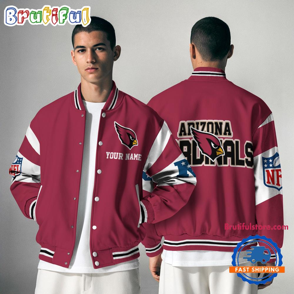 Sportswearmerch Arizona Cardinals NFL Personalized Baseball Jacket For Fan