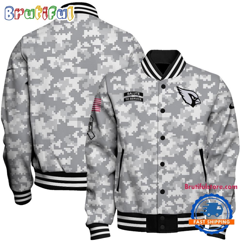 Sportswearmerch Arizona Cardinals NFL Personalized Baseball Jacket For Fan