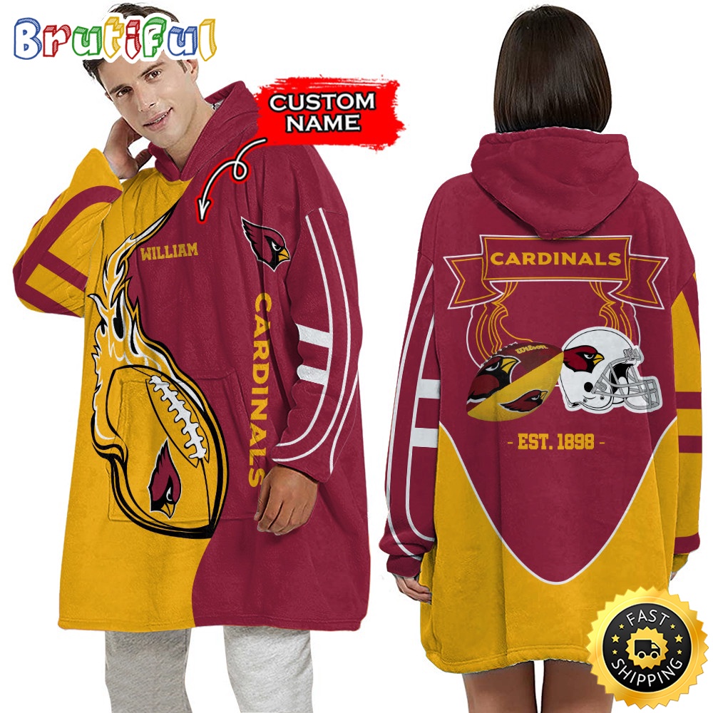 Sportswearmerch Arizona Cardinals NFL Personalized Blaket Hoodie For Fan