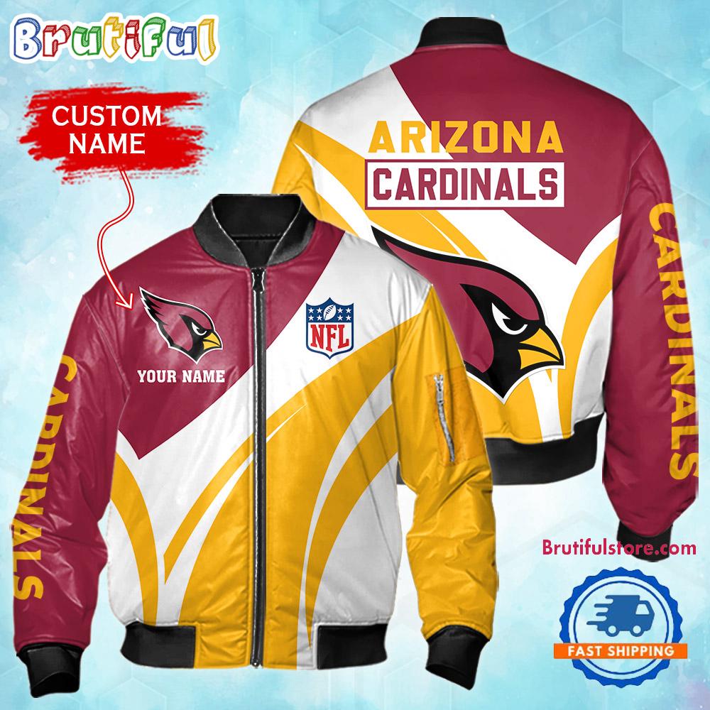Sportswearmerch Arizona Cardinals NFL Personalized Bomber Jacket For Fan