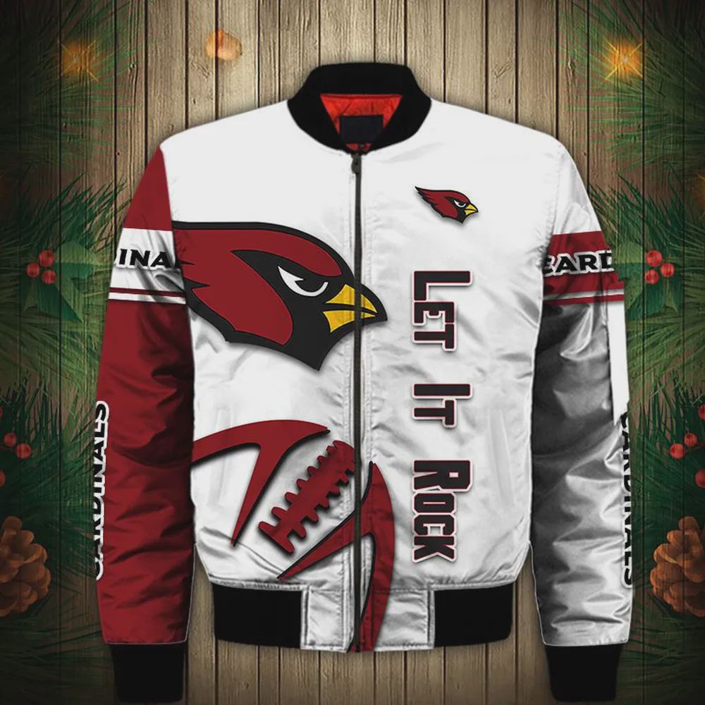 Sportswearmerch Arizona Cardinals NFL Personalized Bomber Jacket For Fan