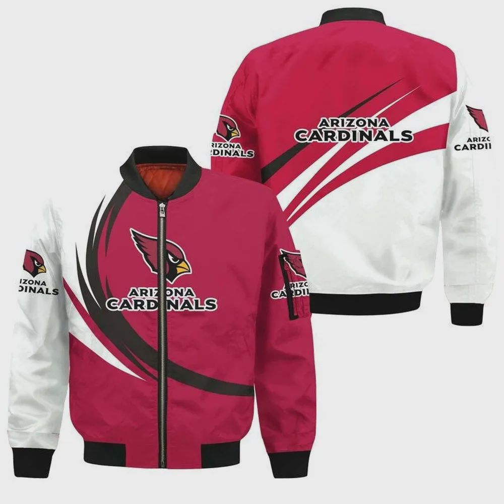 Sportswearmerch Arizona Cardinals NFL Personalized Bomber Jacket For Fan