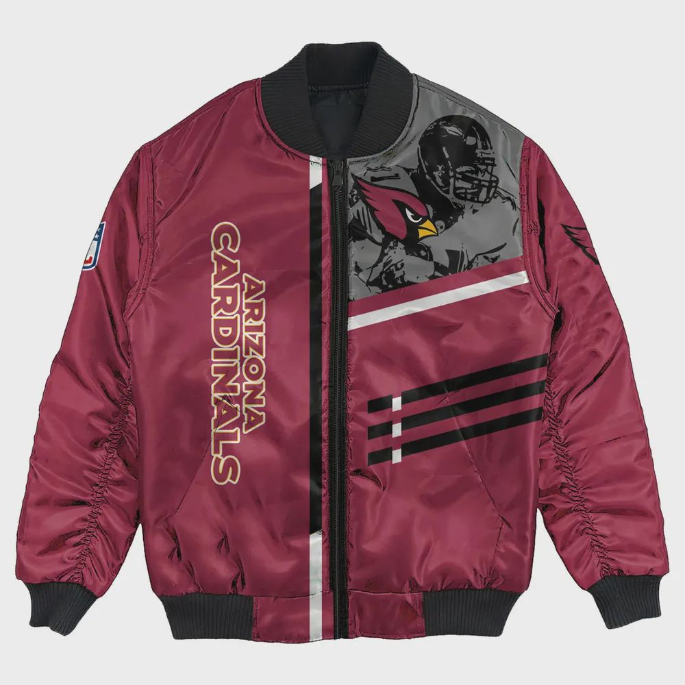 Sportswearmerch Arizona Cardinals NFL Personalized Bomber Jacket For Fan