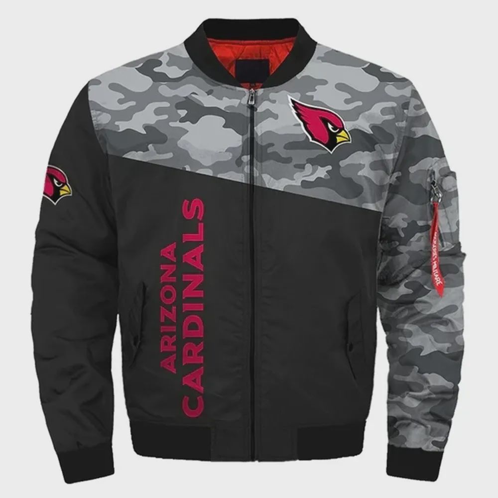 Sportswearmerch Arizona Cardinals NFL Personalized Bomber Jacket For Fan
